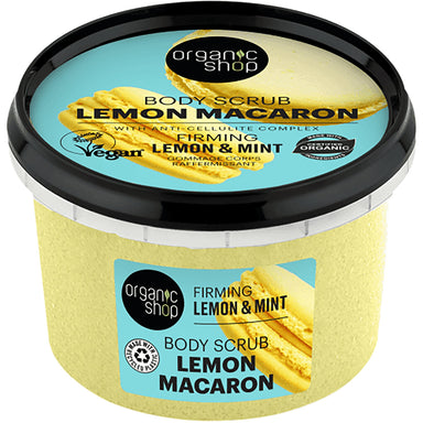 Firming Lemon Macaron Body Scrub Lemon & Mint - mypure.co.uk