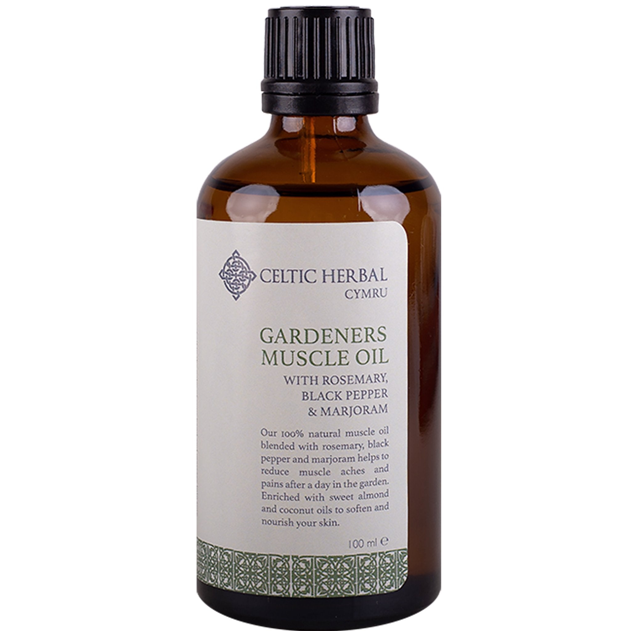 Gardeners Muscle Oil with Rosemary, Black Pepper & Marjoram - mypure.co.uk