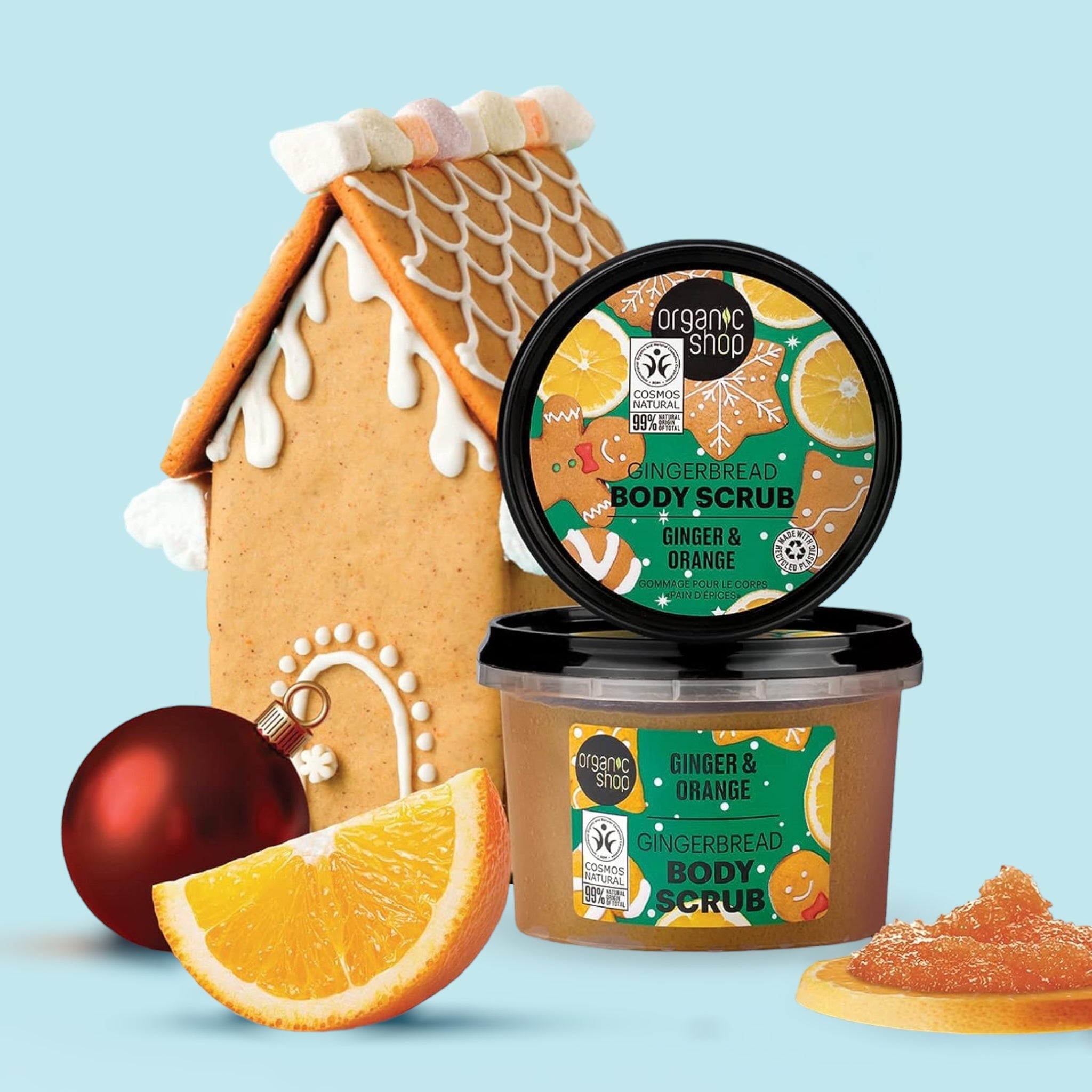 Ginger & Cinnamon Christmas Cookie Body Scrub - mypure.co.uk