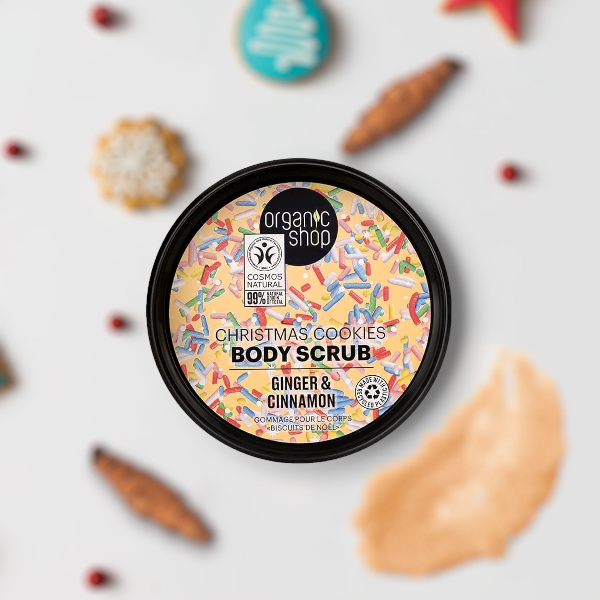 Ginger & Cinnamon Christmas Cookie Body Scrub - mypure.co.uk