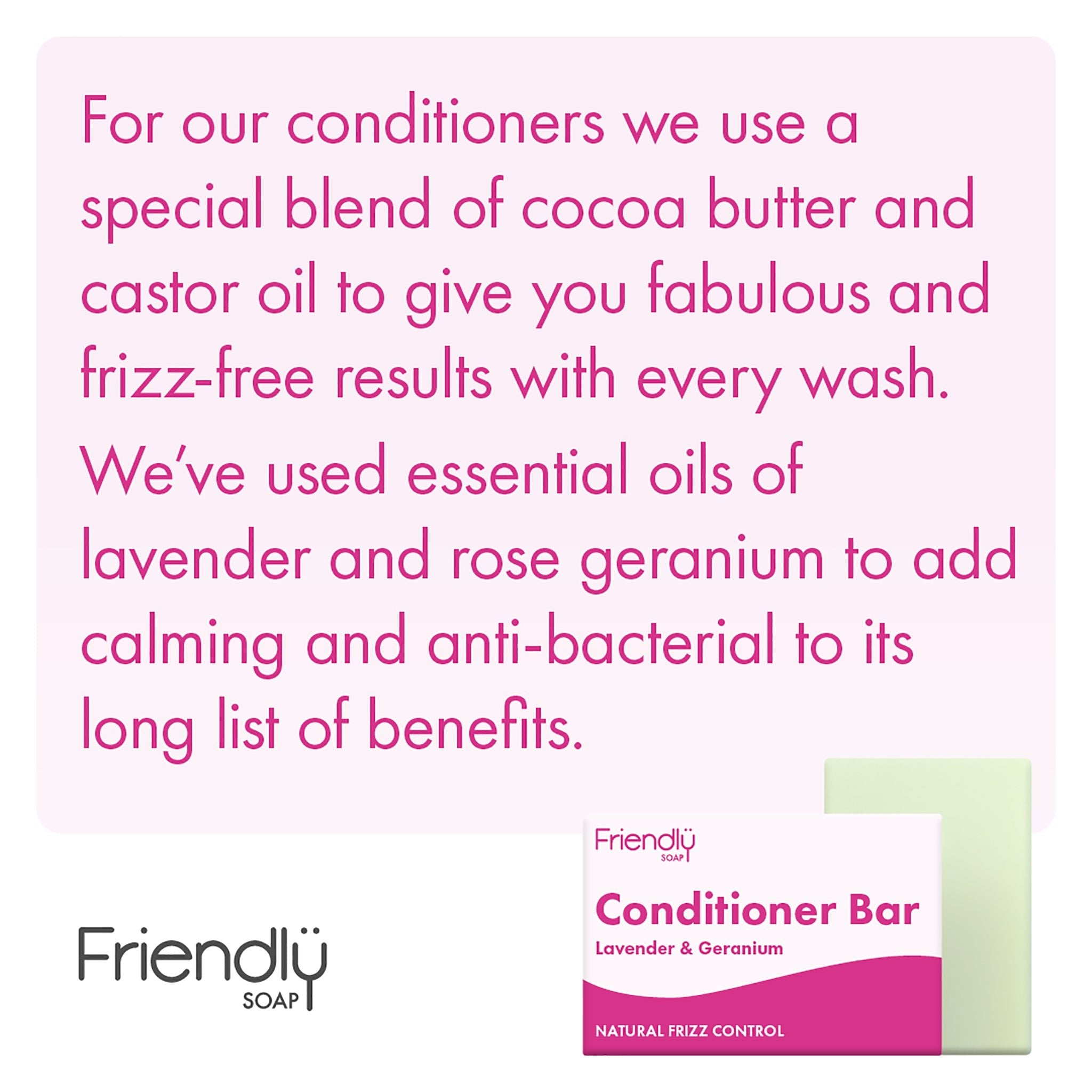 Healthy Shine Conditioner Bar - Lavender & Geranium - mypure.co.uk
