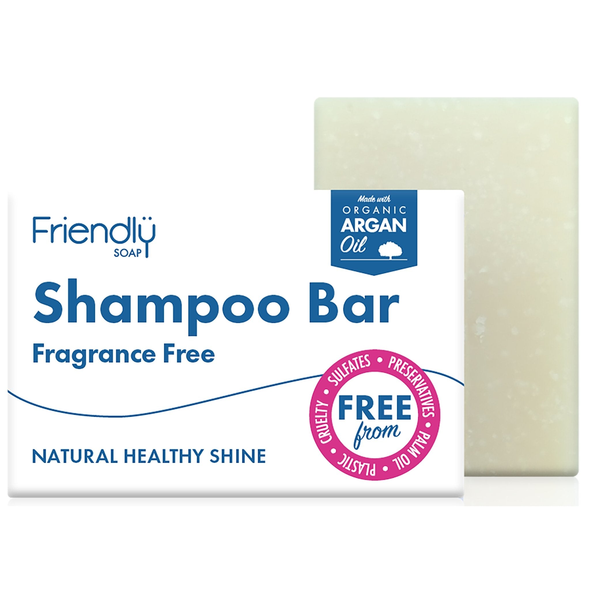 Healthy Shine Shampoo Bar - Fragrance Free - mypure.co.uk
