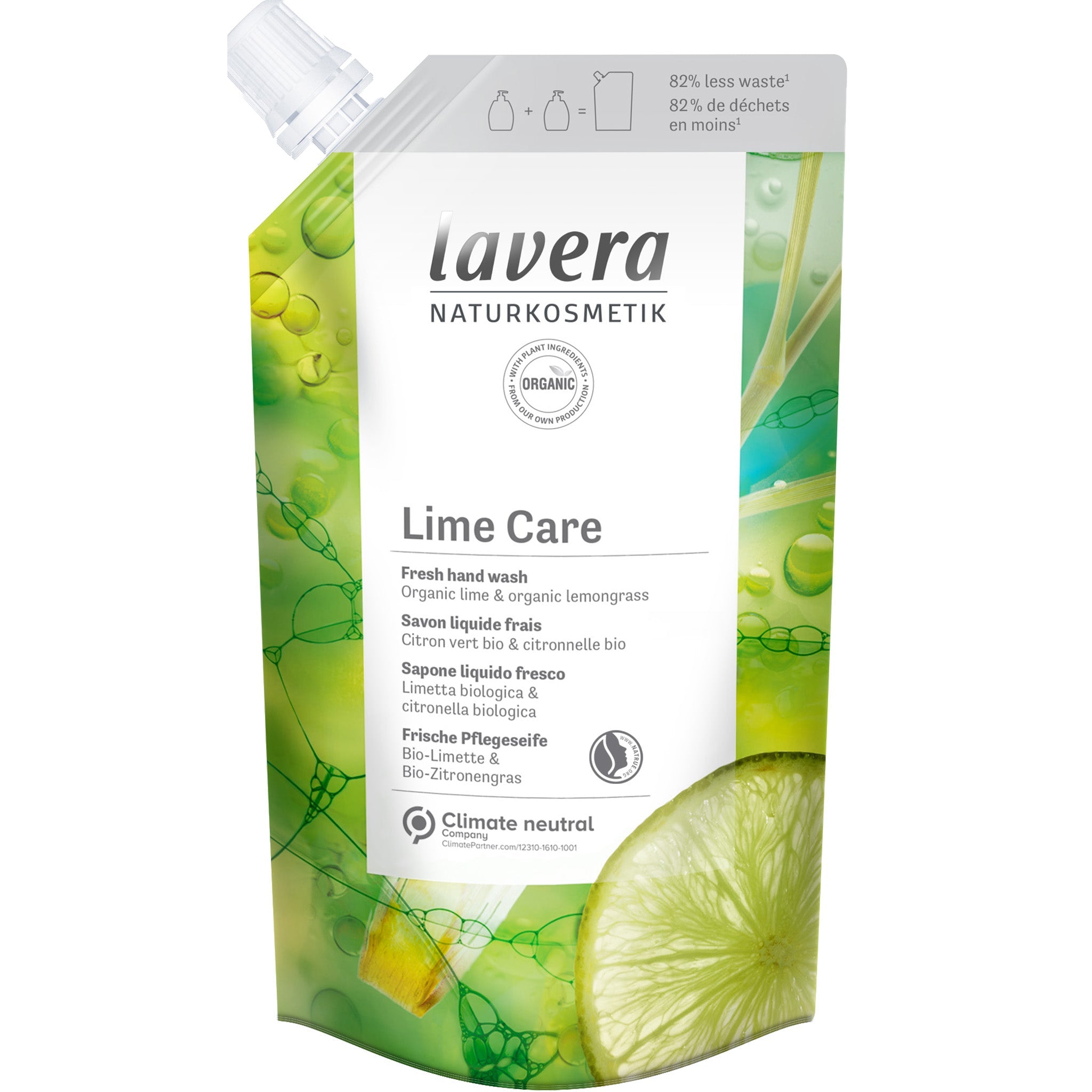 Lime Care Fresh Hand Wash - Refill Pouch - mypure.co.uk