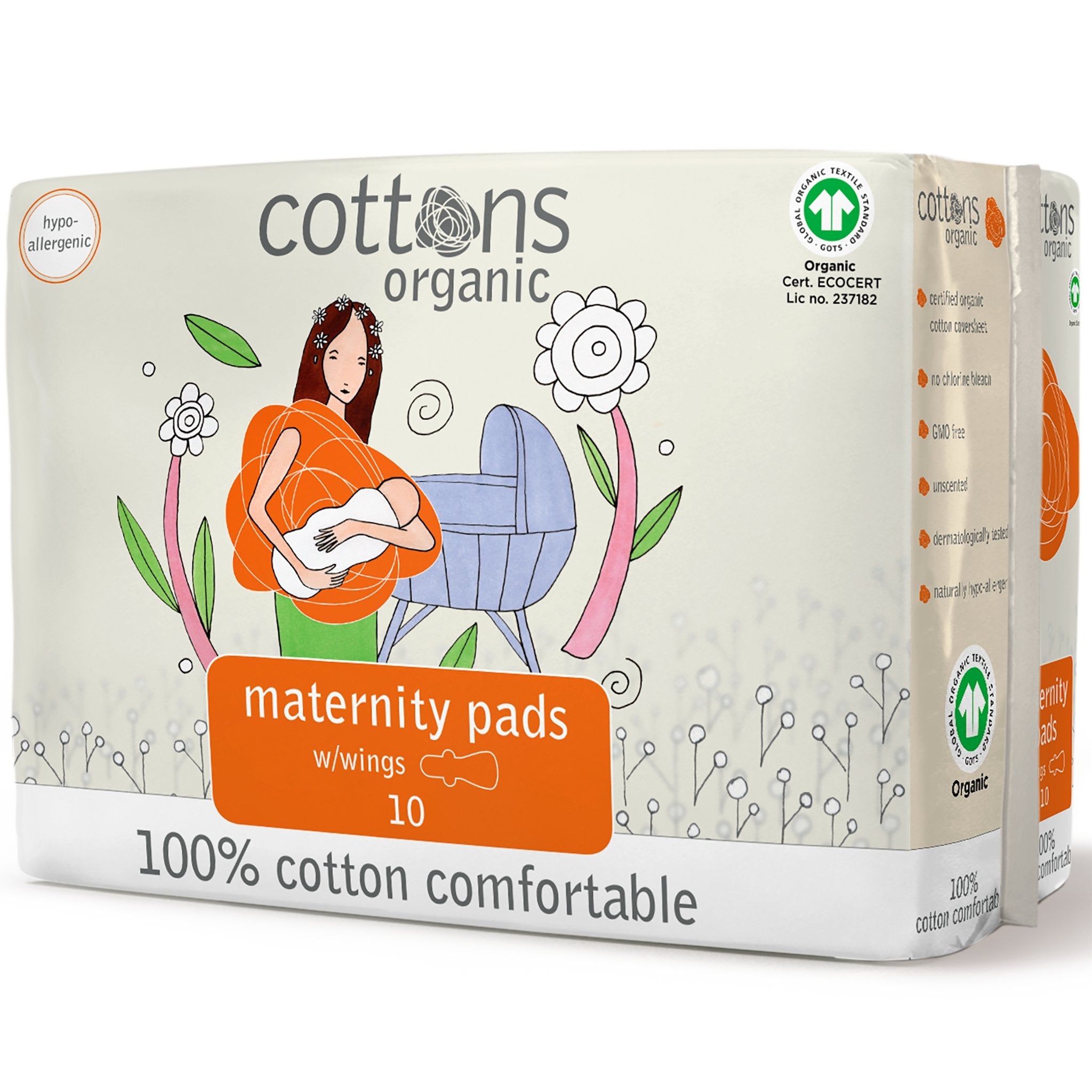 Maternity Pads with Wings - mypure.co.uk