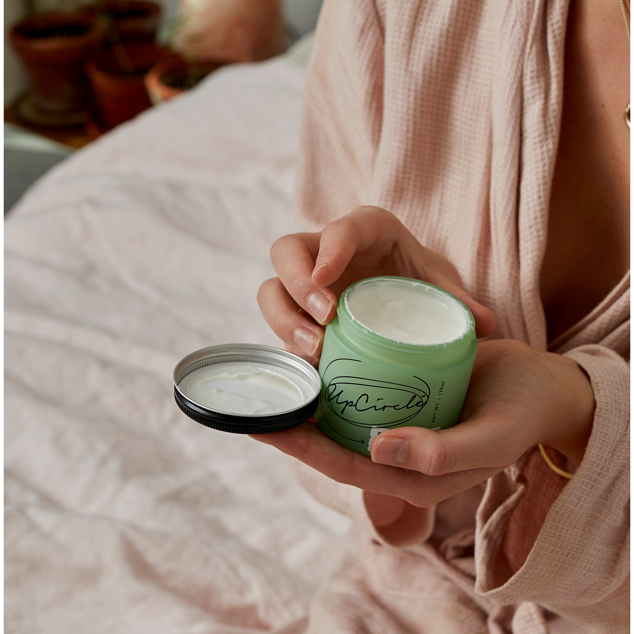 Buy UpCircle Natural Body Cream with Date Seeds MyPure mypure