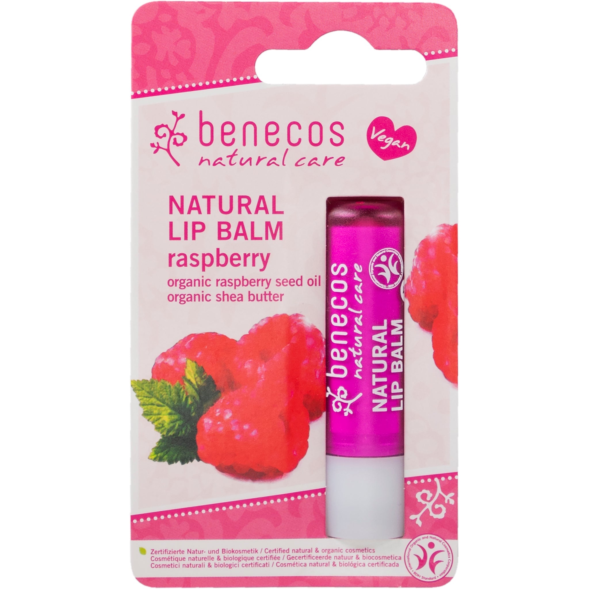 Natural Lip Balm - Raspberry - mypure.co.uk