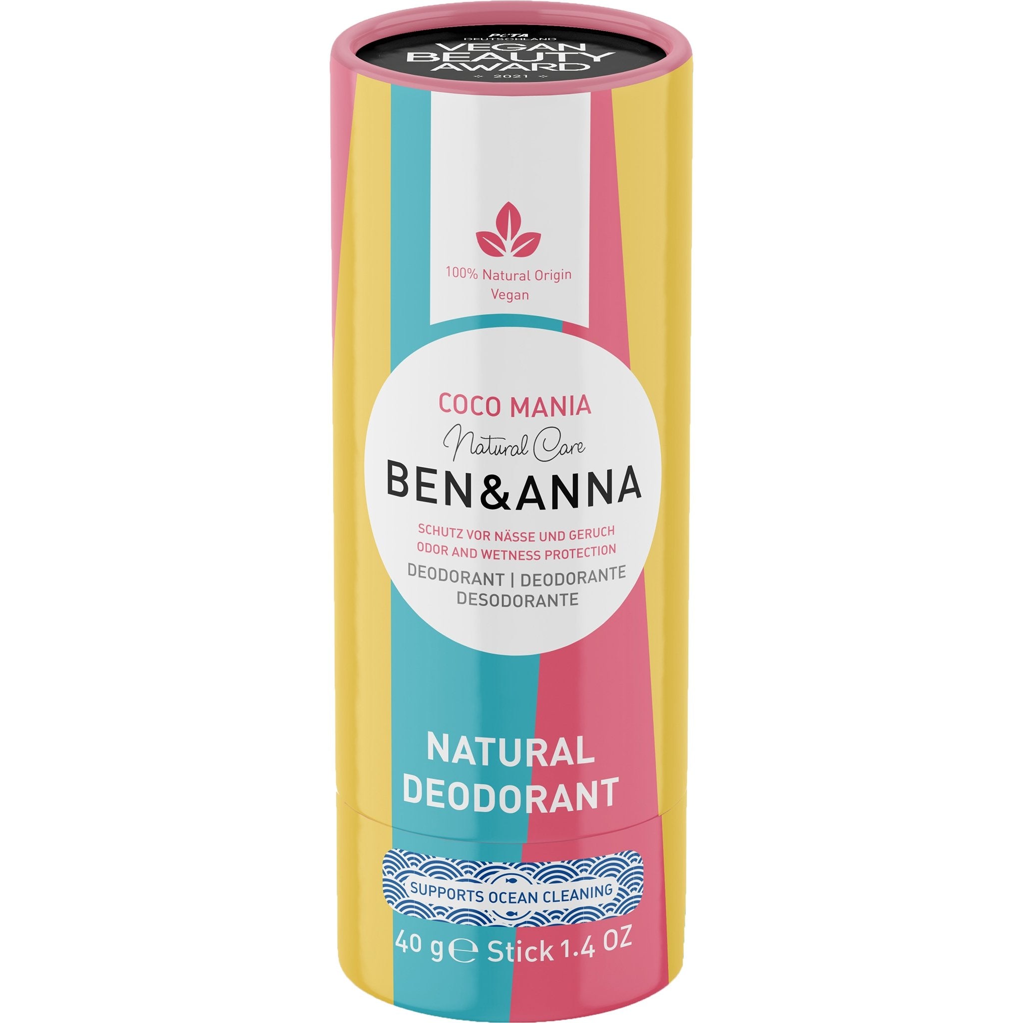 Natural Soda Deodorant - Coco Mania (Paper Tube) - mypure.co.uk