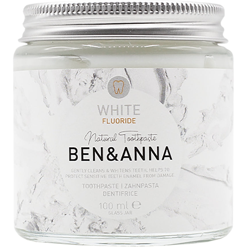 Natural Toothpaste - White with Fluoride - mypure.co.uk