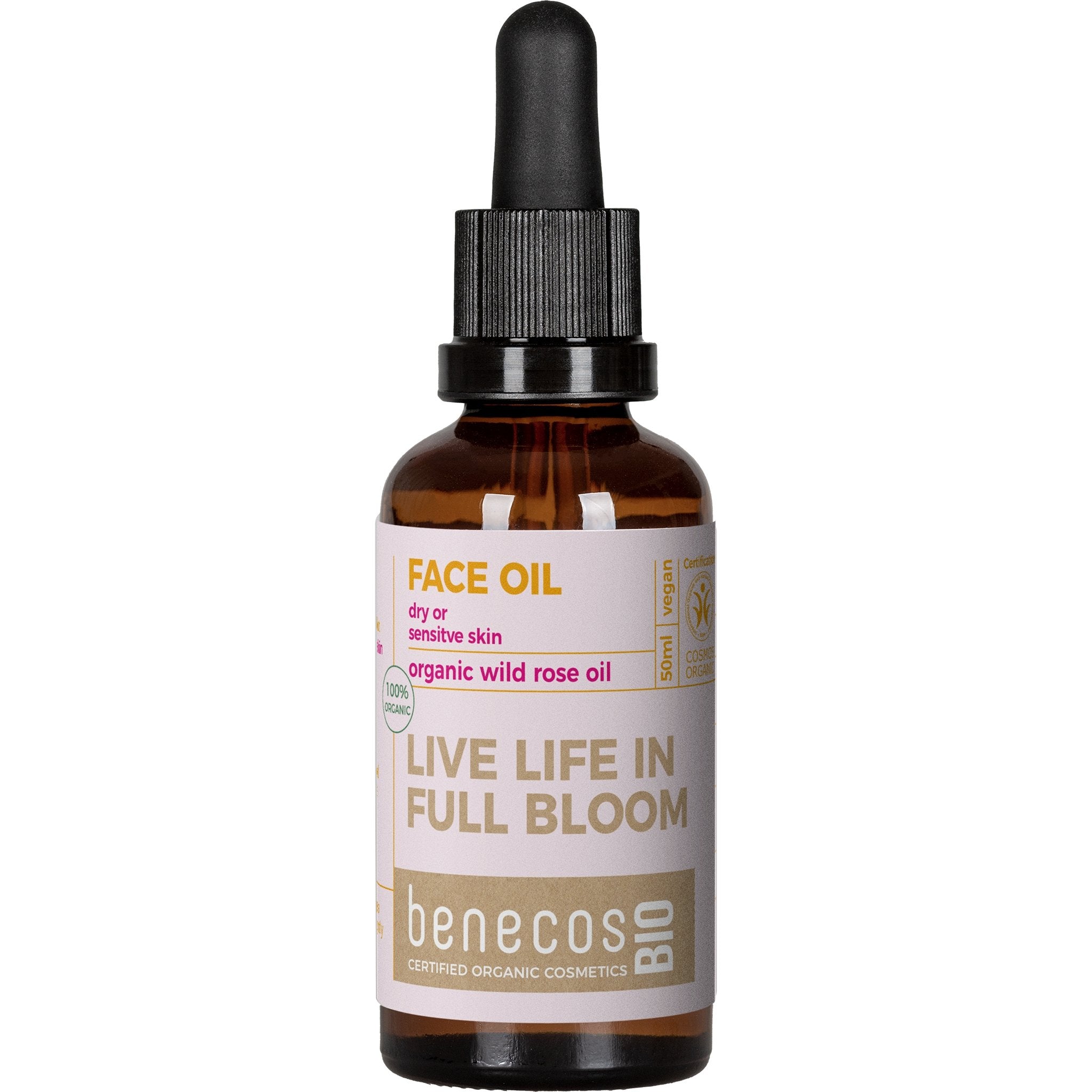 NEW Live Life In Full Bloom - Organic Wild Rose Face Oil - mypure.co.uk