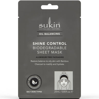 Oil Balancing Shine Control Biodegradeable Sheet Mask - mypure.co.uk
