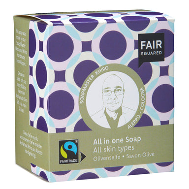 Olive All in One Soap with Cotton Soap Bag - For All Skin Types - mypure.co.uk