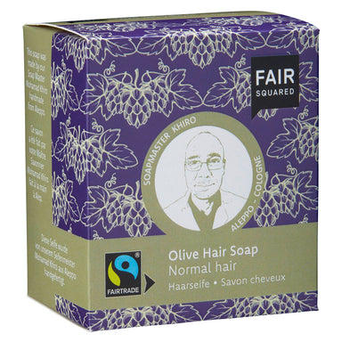 Olive Hair Soap with Cotton Soap Bag - For Normal Hair - mypure.co.uk