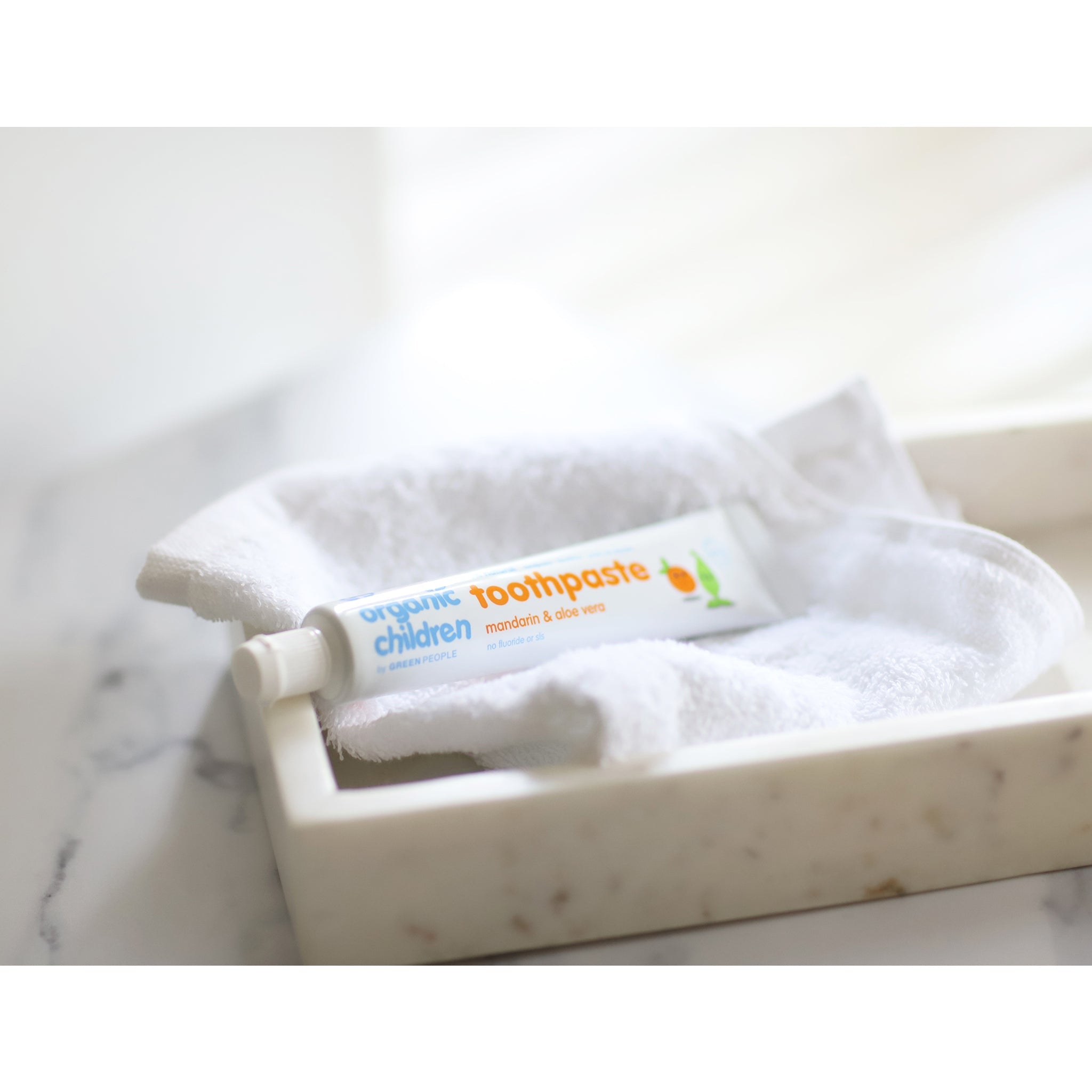 Organic Children Mandarin & Aloe Vera Toothpaste (no fluoride) - mypure.co.uk