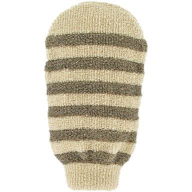 Organic Linen & Cotton Striped Massage Glove - mypure.co.uk