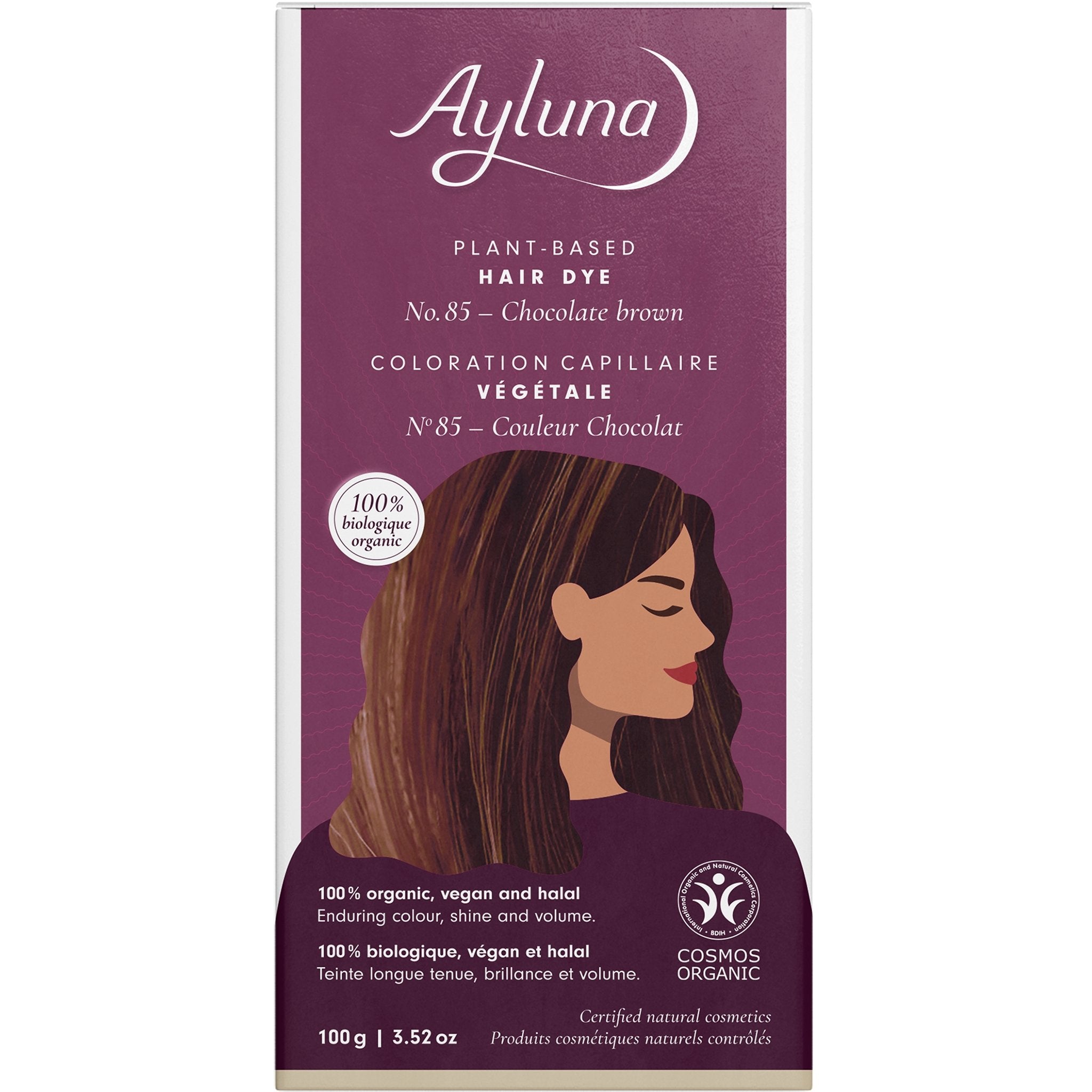 Plant-based Hair Dye - Chocolate Brown - mypure.co.uk
