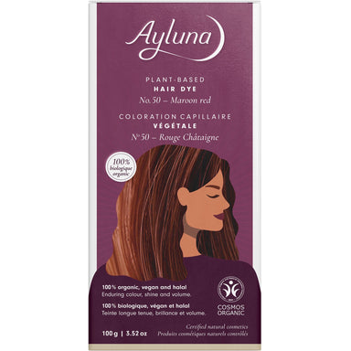 Plant-based Hair Dye - Maroon Red - mypure.co.uk
