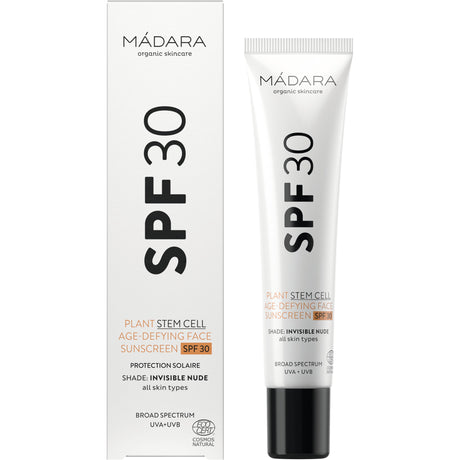 Plant Stem Cell Age-Defying Face Sunscreen SPF 30 - mypure.co.uk