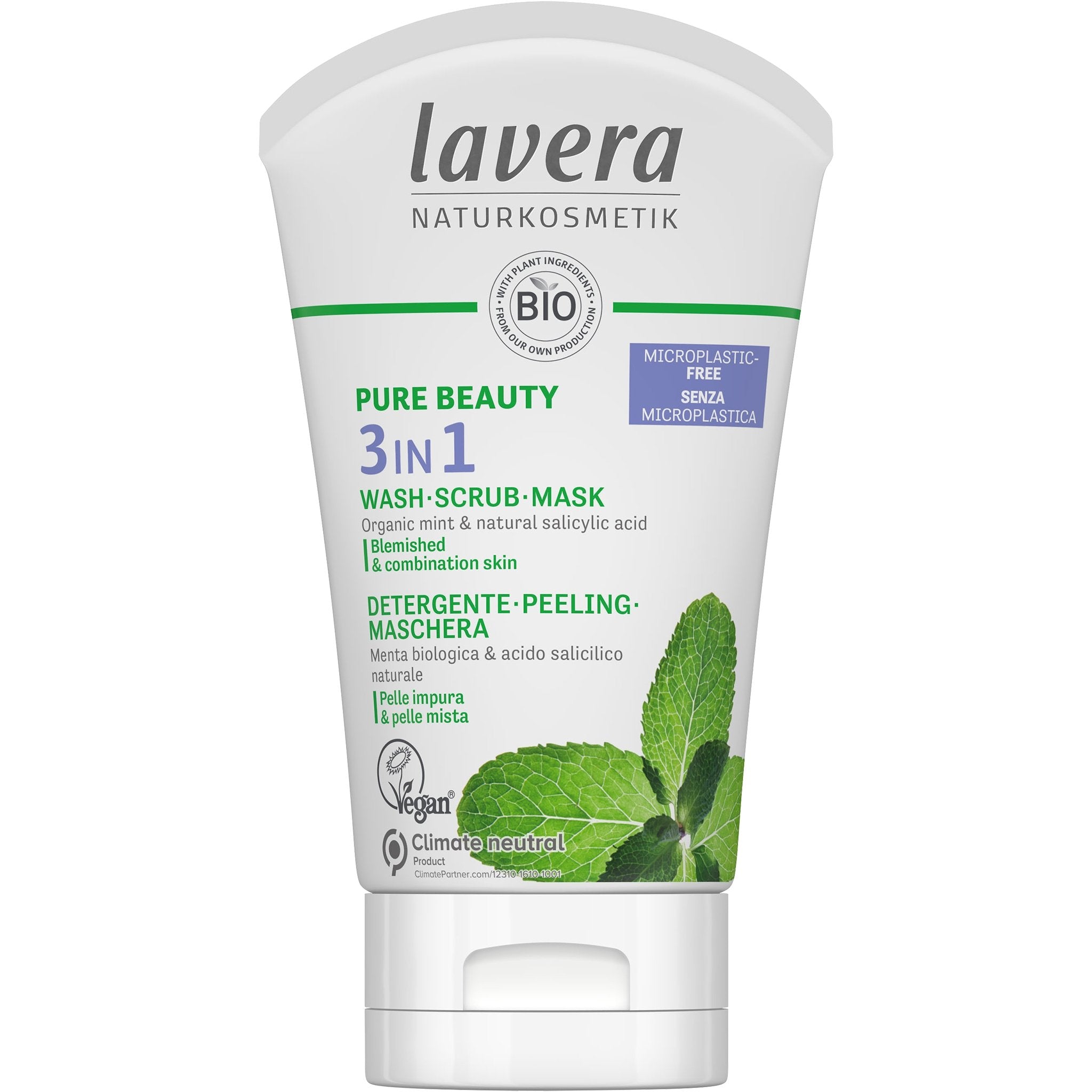 Pure Beauty - 3 in 1 Wash, Scrub and Mask - mypure.co.uk