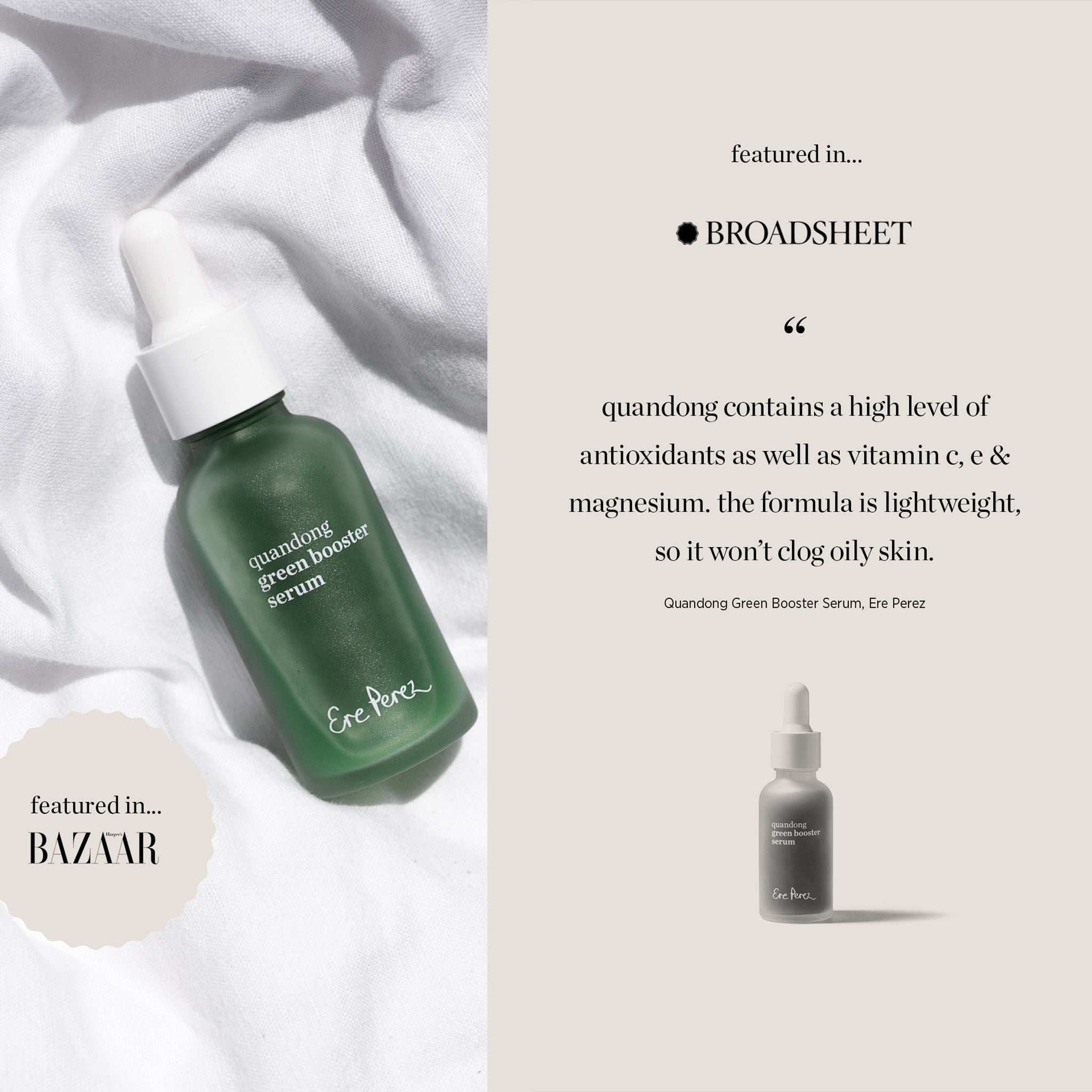 An 四季+ ☆ Booster Serum Ere Perez Quandong Green Booster Serum | mypure – mypure.co.uk