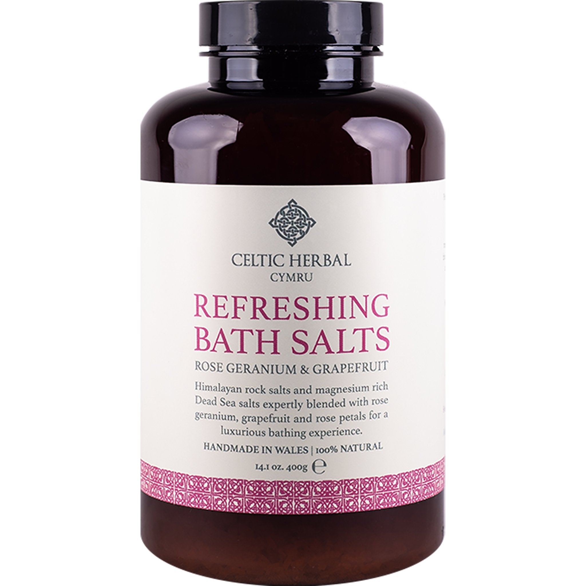 Refreshing Bath Salts with Rose Geranium & Grapefruit - mypure.co.uk