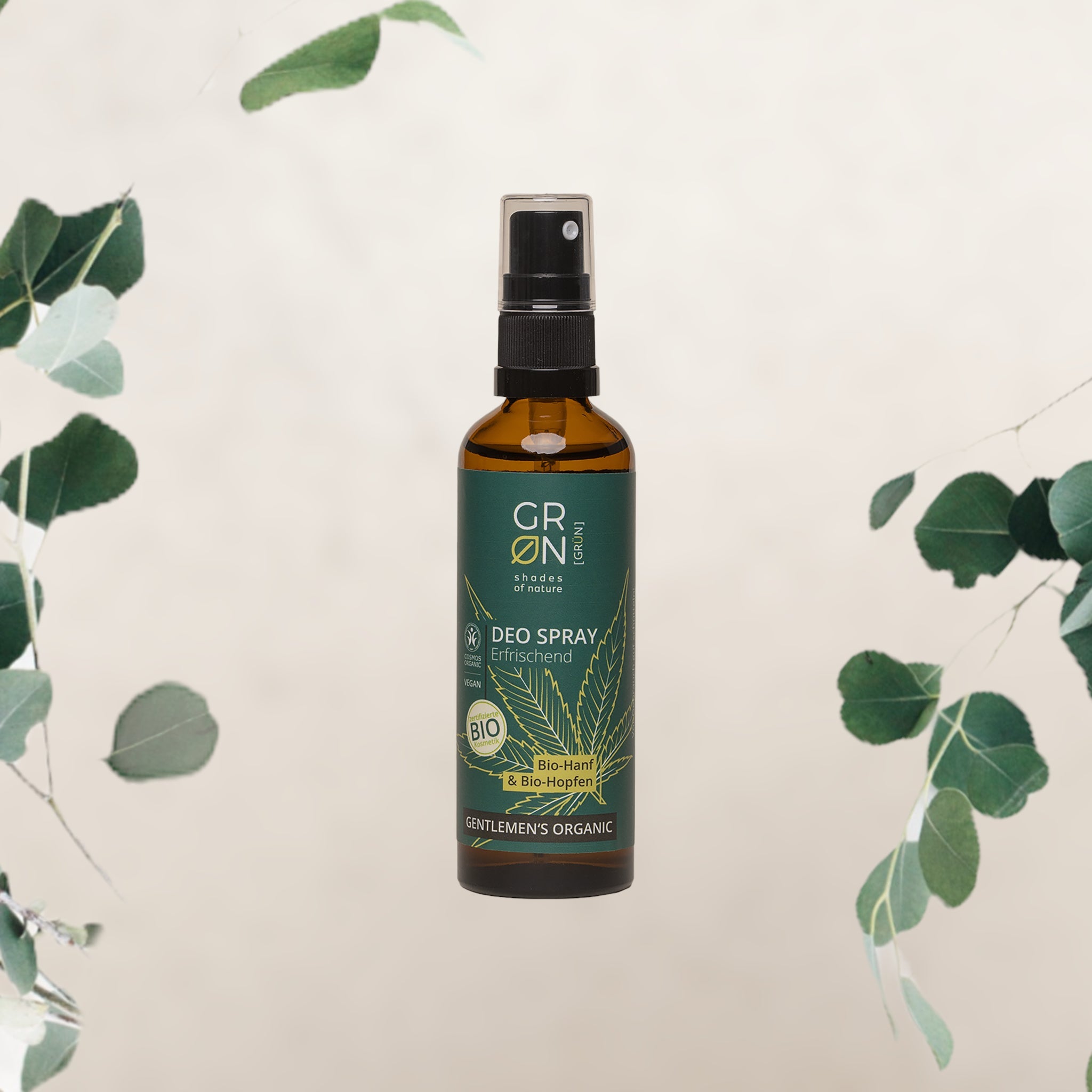 Refreshing Deodorant Spray with Hemp & Hops for Men - mypure.co.uk