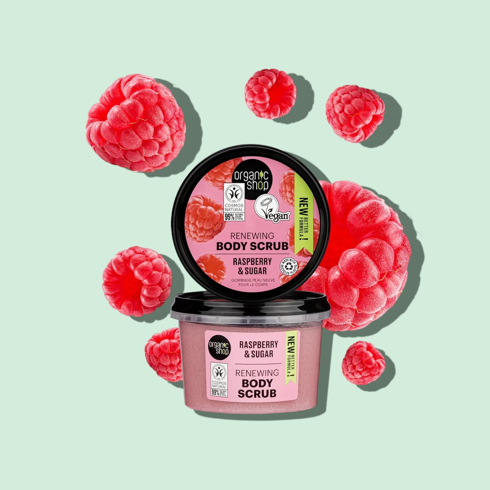 Renewing Body Scrub Raspberry - mypure.co.uk