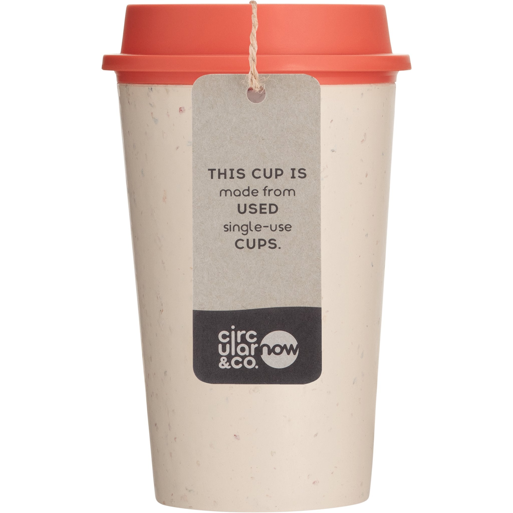 Reusable NOW Cup - Cream & Coral - mypure.co.uk