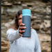 Reusable Water Bottle - Grey & Teal 12oz - mypure.co.uk