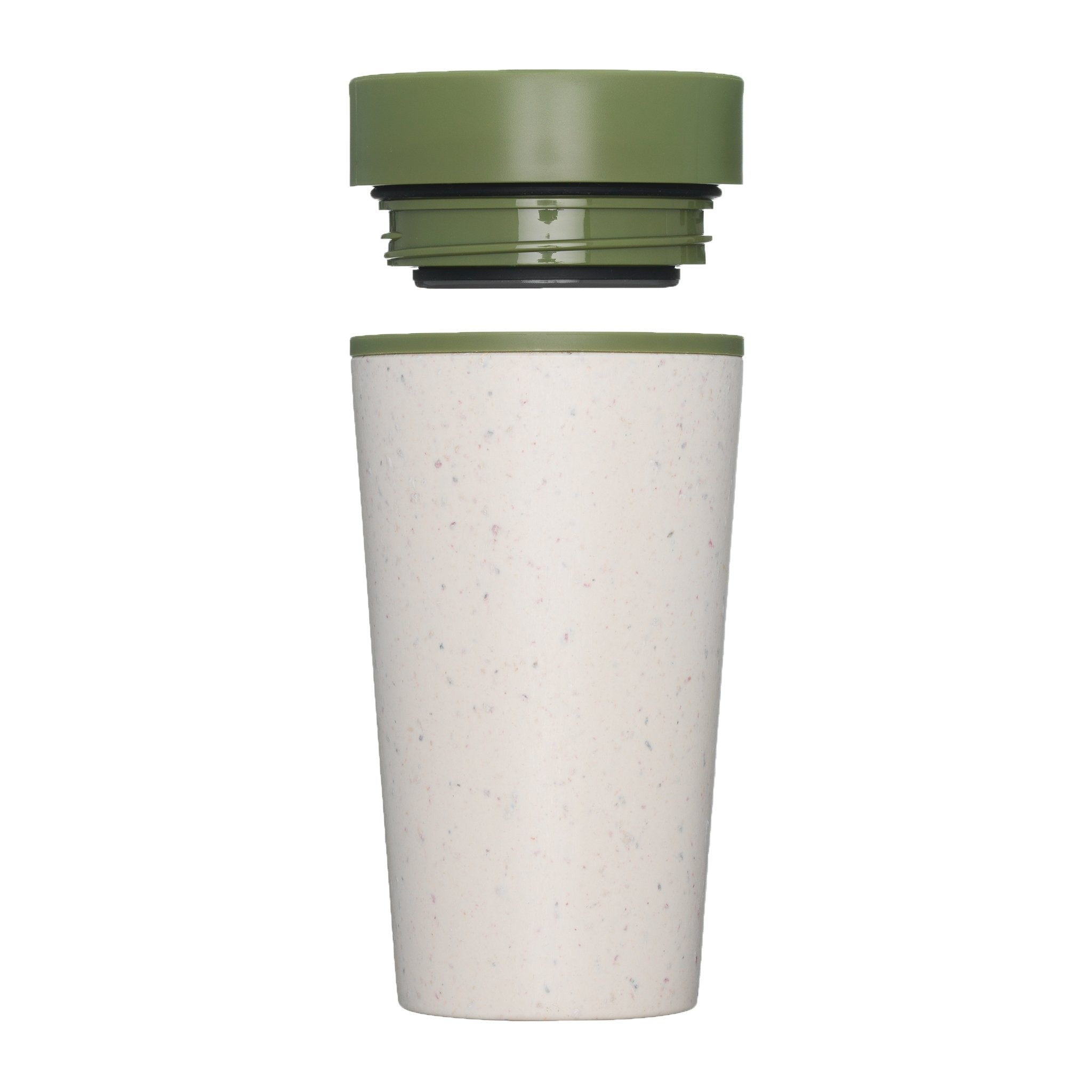 Reuseable Coffee Cup - Black & Electric Mustard 12oz - mypure.co.uk