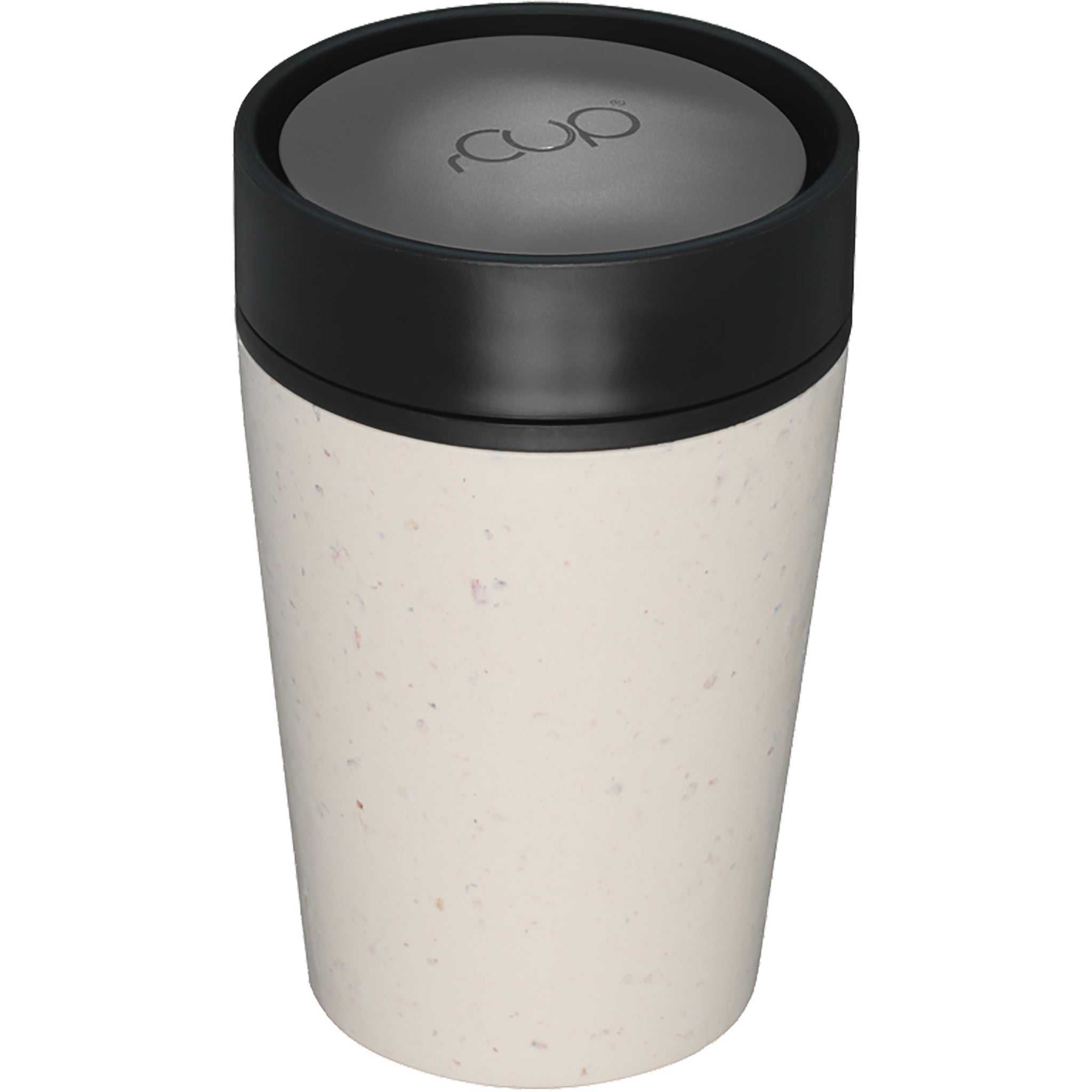 Reuseable Coffee Cup - Cream & Black 8oz - mypure.co.uk