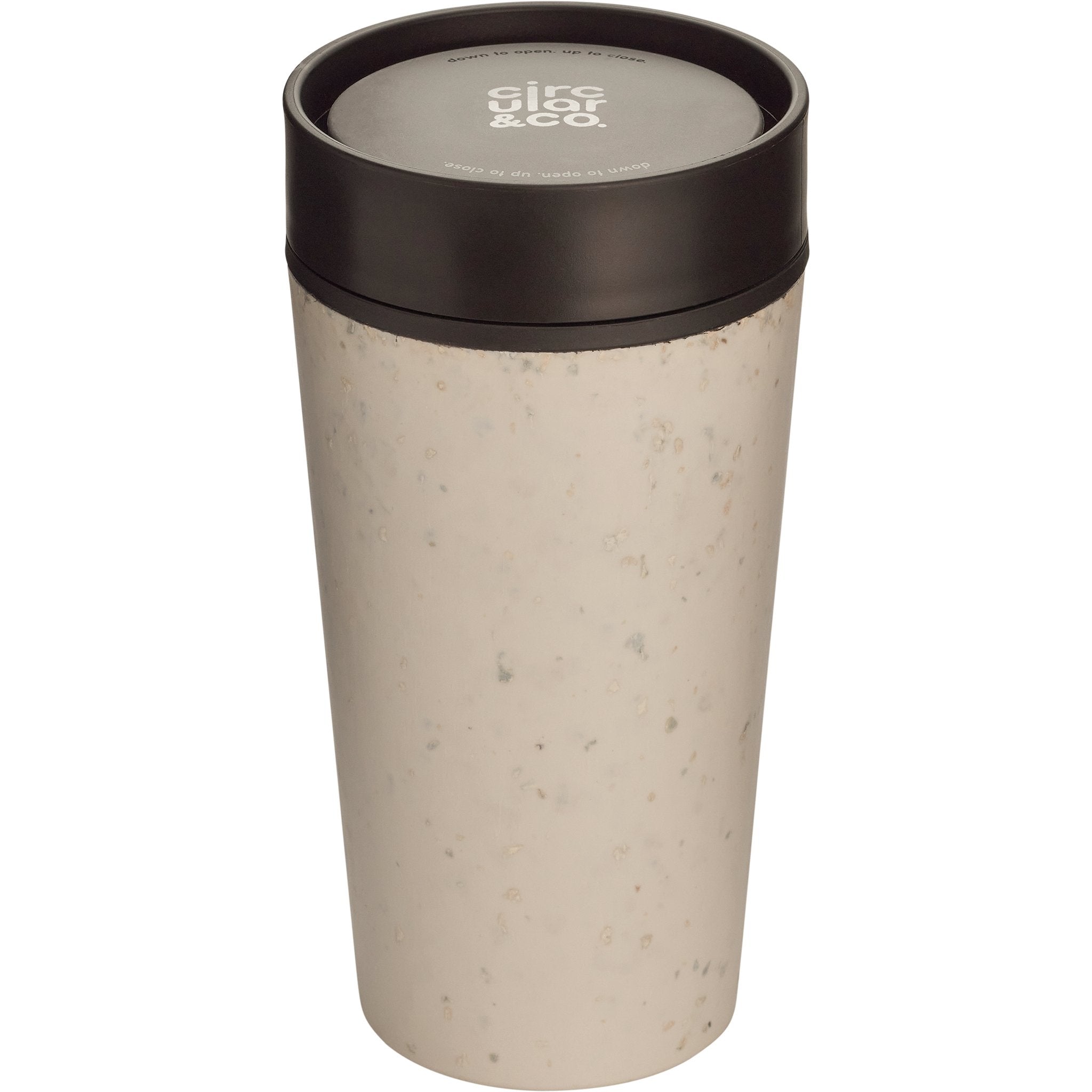 Reuseable Coffee Cup - Cream & Cosmic Black 12oz - mypure.co.uk