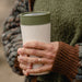 Reuseable Coffee Cup - Cream & Cosmic Black 12oz - mypure.co.uk