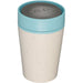 Reuseable Coffee Cup - Cream & Teal 8oz - mypure.co.uk
