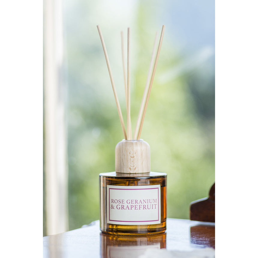 Rose, Geranium & Grapefruit Reed Diffuser - mypure.co.uk