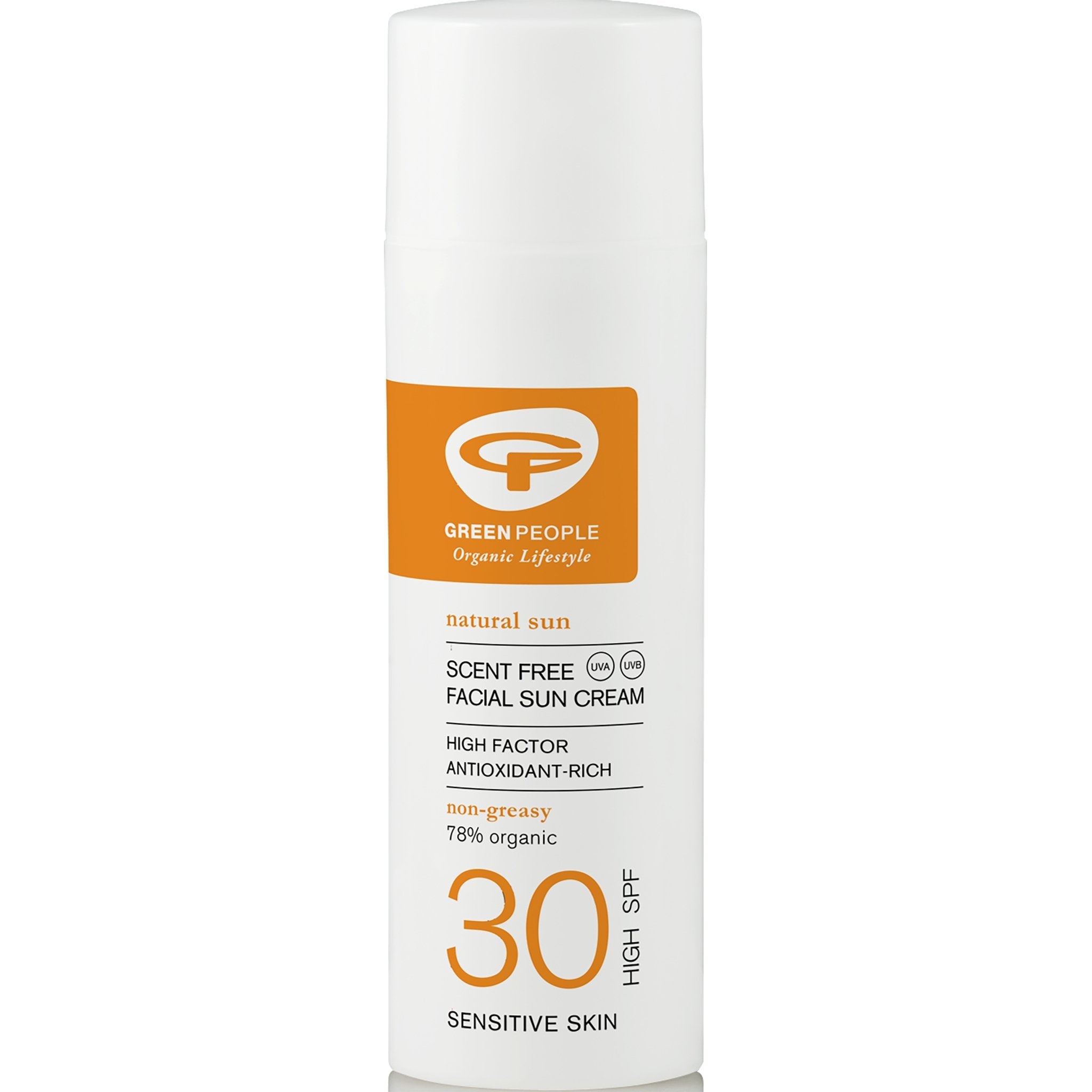 Scent Free Facial Sun Cream - SPF30 - mypure.co.uk