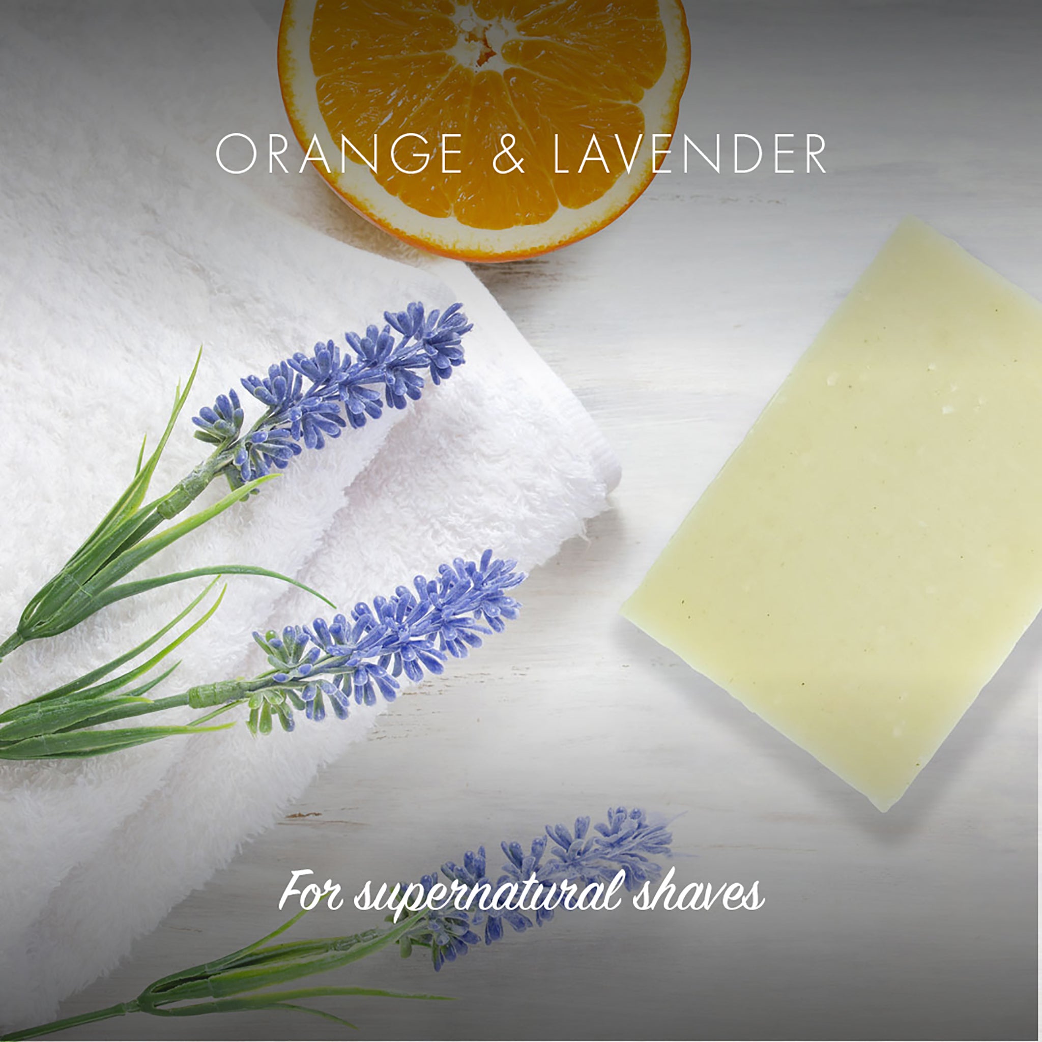 Shaving Bar Orange & Lavender - mypure.co.uk