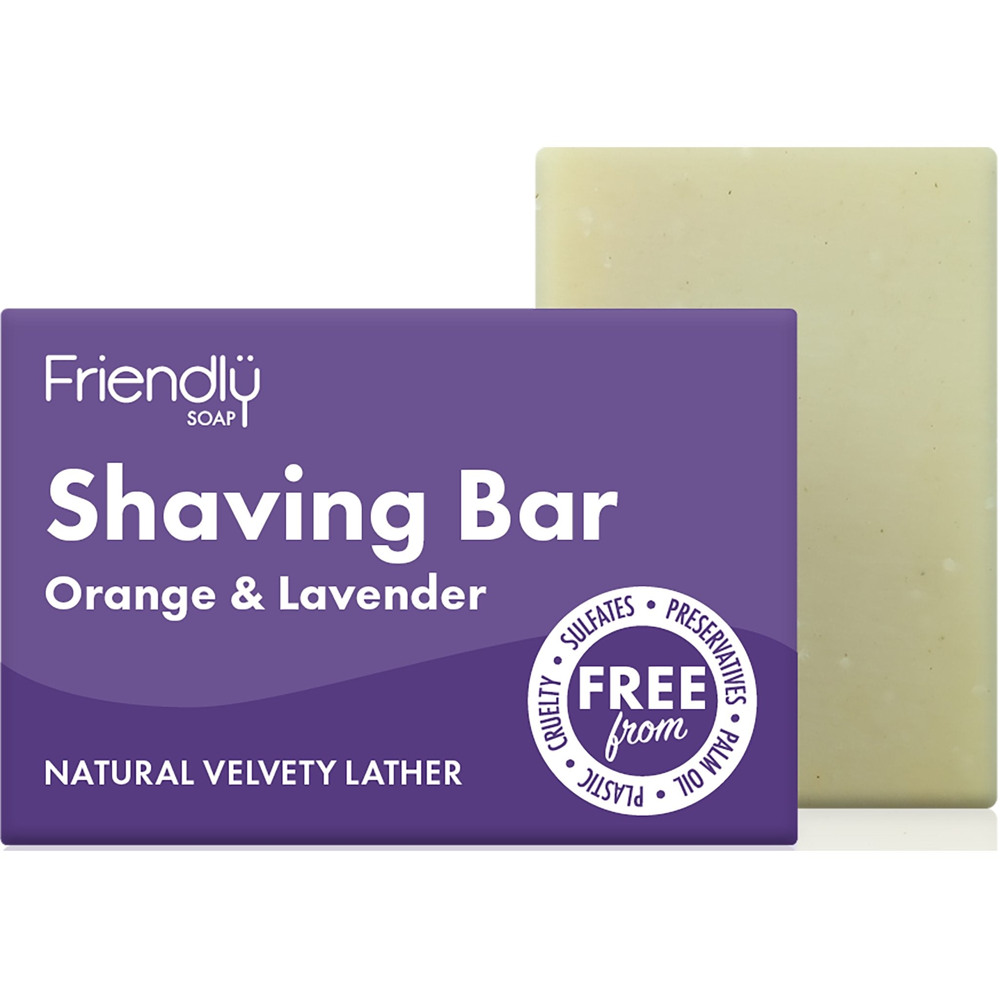 Shaving Bar Orange & Lavender - mypure.co.uk