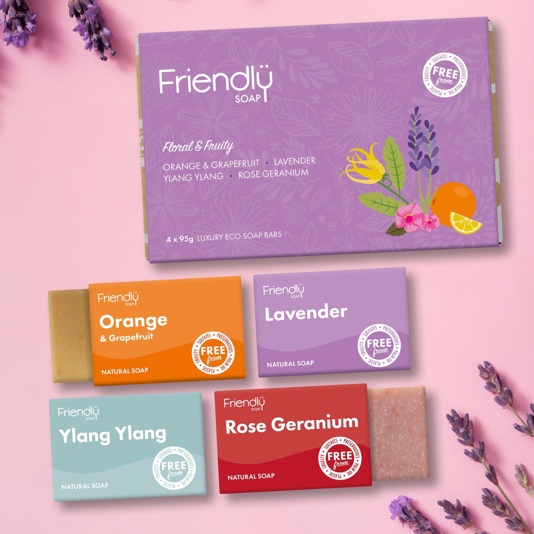Soap Selection - Floral & Fruity - mypure.co.uk
