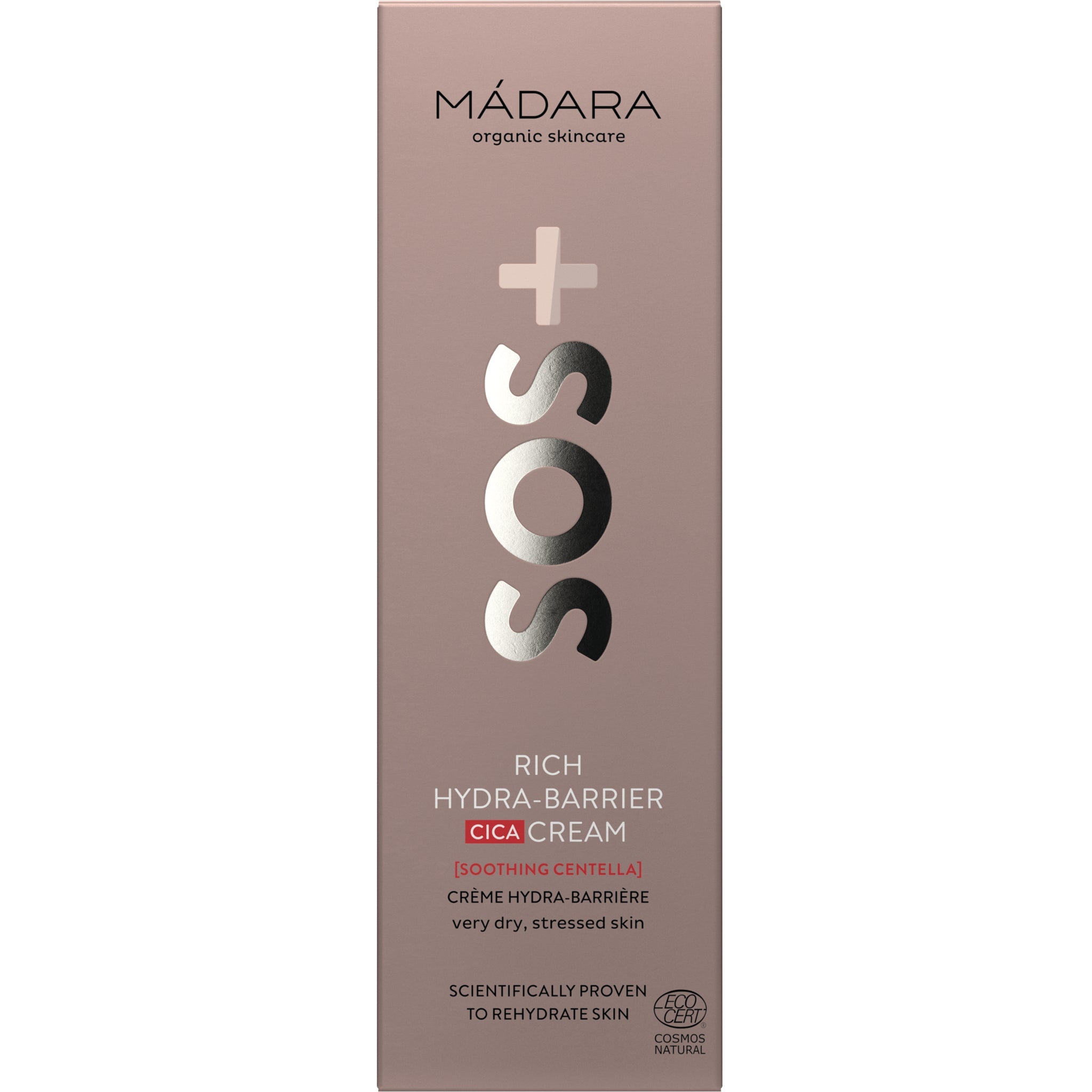 SOS+ Rich Hydra-Barrier CICA Cream - mypure.co.uk