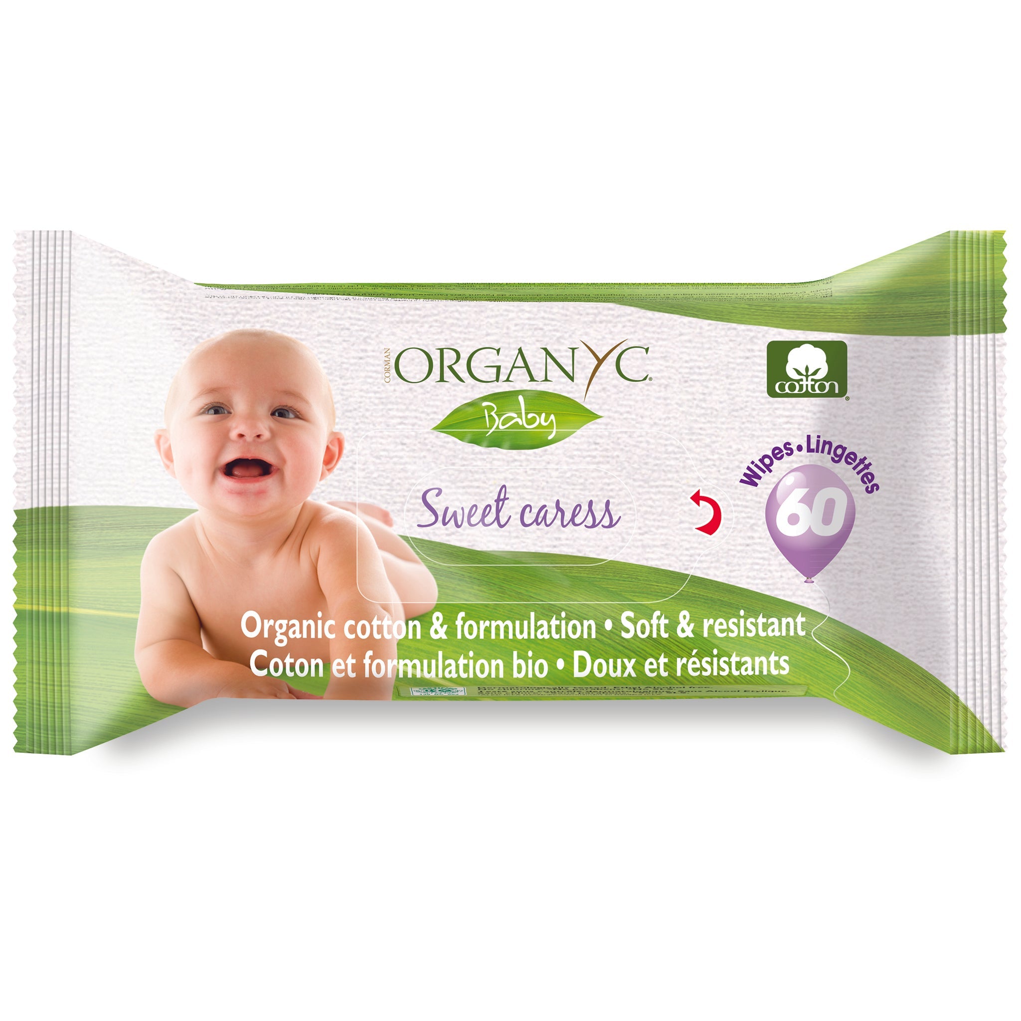 Sweet Caress Organic Cotton Baby Wipes - mypure.co.uk