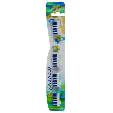 VEGAN Biobased Toothbrush Replacement Heads - Nylon Medium - mypure.co.uk