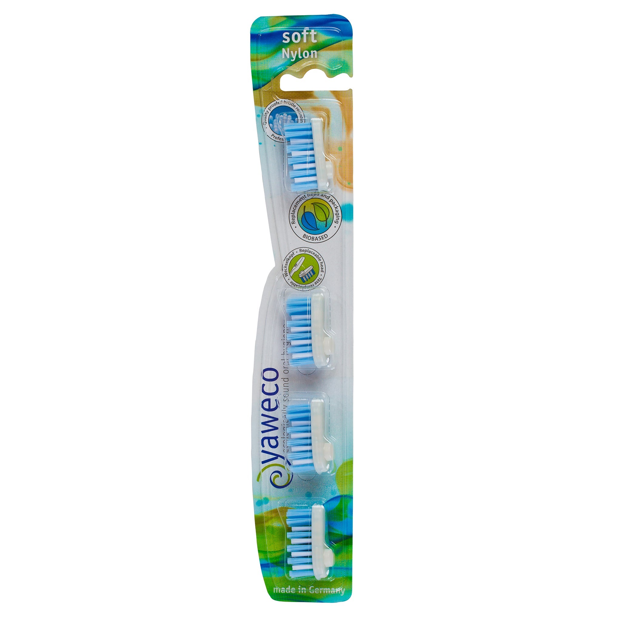 VEGAN Biobased Toothbrush Replacement Heads - Nylon Soft - mypure.co.uk