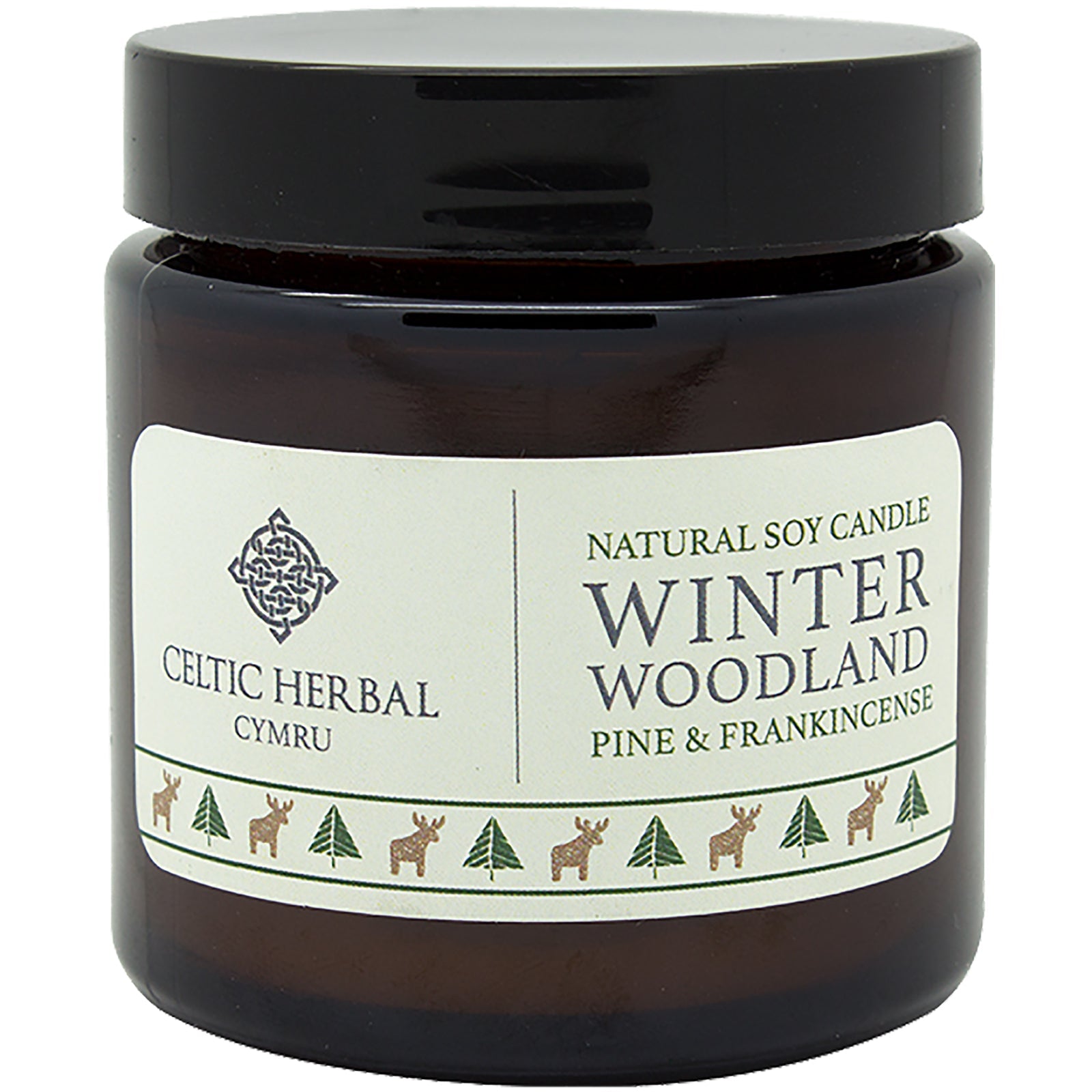 Winter Woodland Soy Candle with Pine & Frankincense - mypure.co.uk