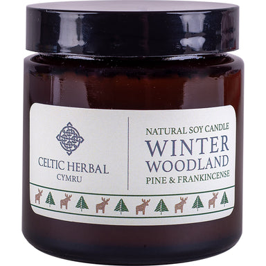 Winter Woodland Soy Candle with Pine & Frankincense - mypure.co.uk